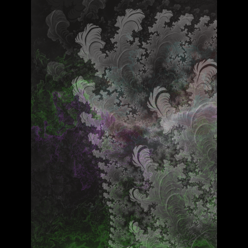 monochrome nebular fractal #4 static token preview
