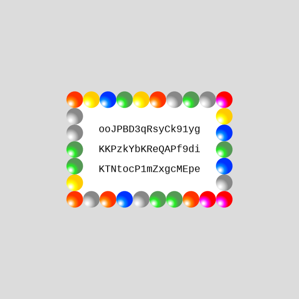 Frame of the operation hash #23 static token preview