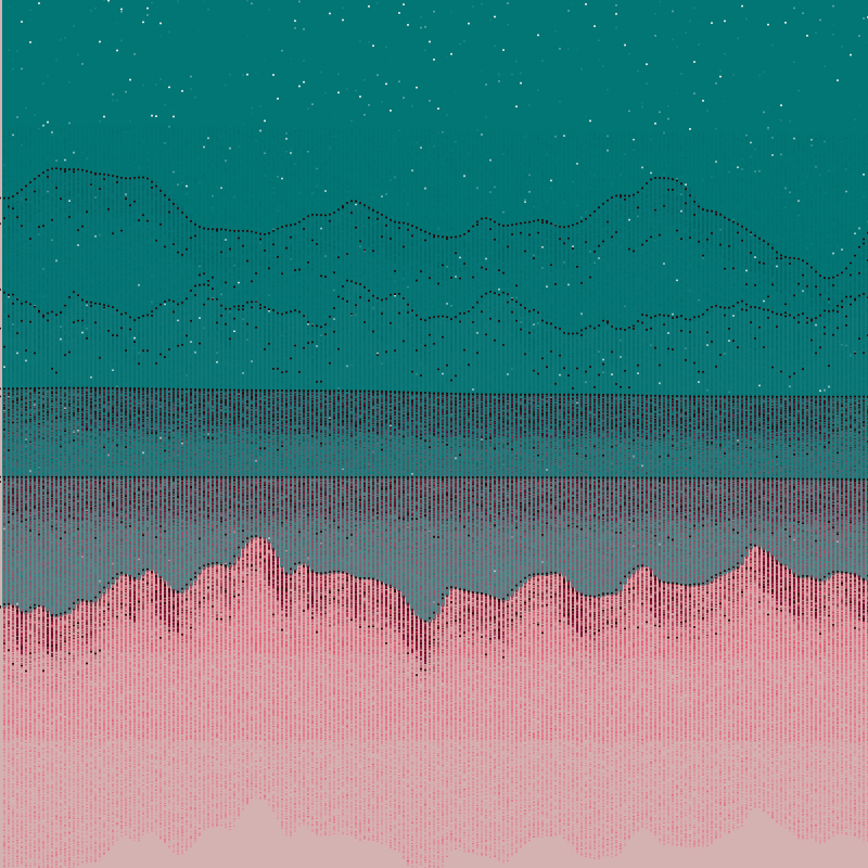 Glitched Mountains GT #100 static token preview