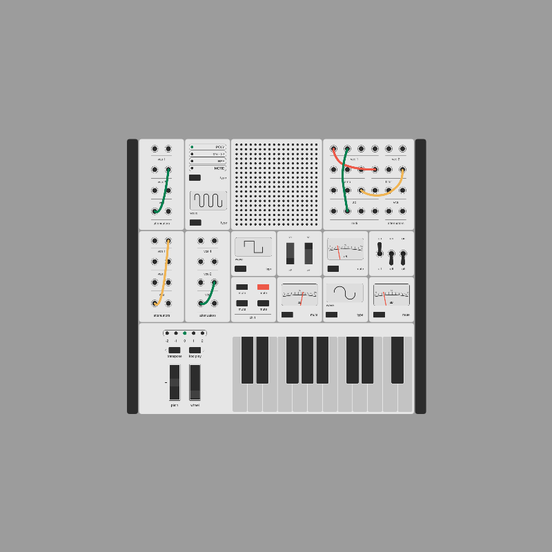 Modular synthesizer #23 static token preview