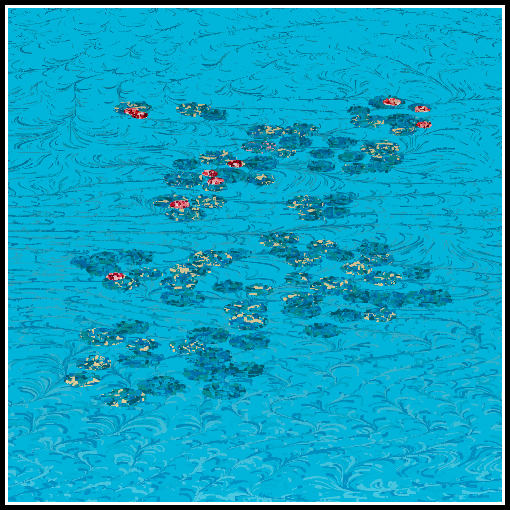 Polluted water lilies #21 static token preview