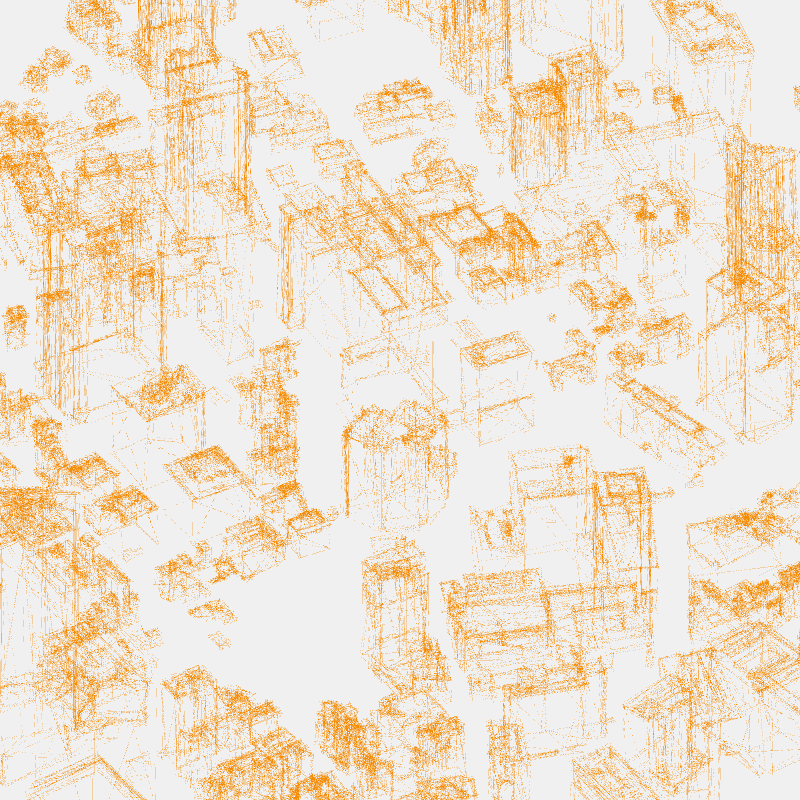 Algorithmic Drawing: Minato City Tokyo #7 static token preview