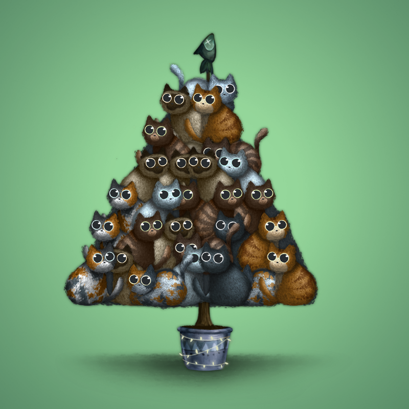 Fluffy Christmas Tree #24 static token preview