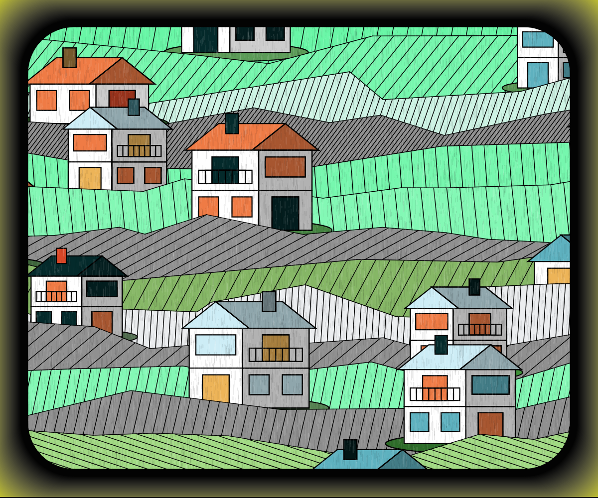 Rainy village #19 static token preview