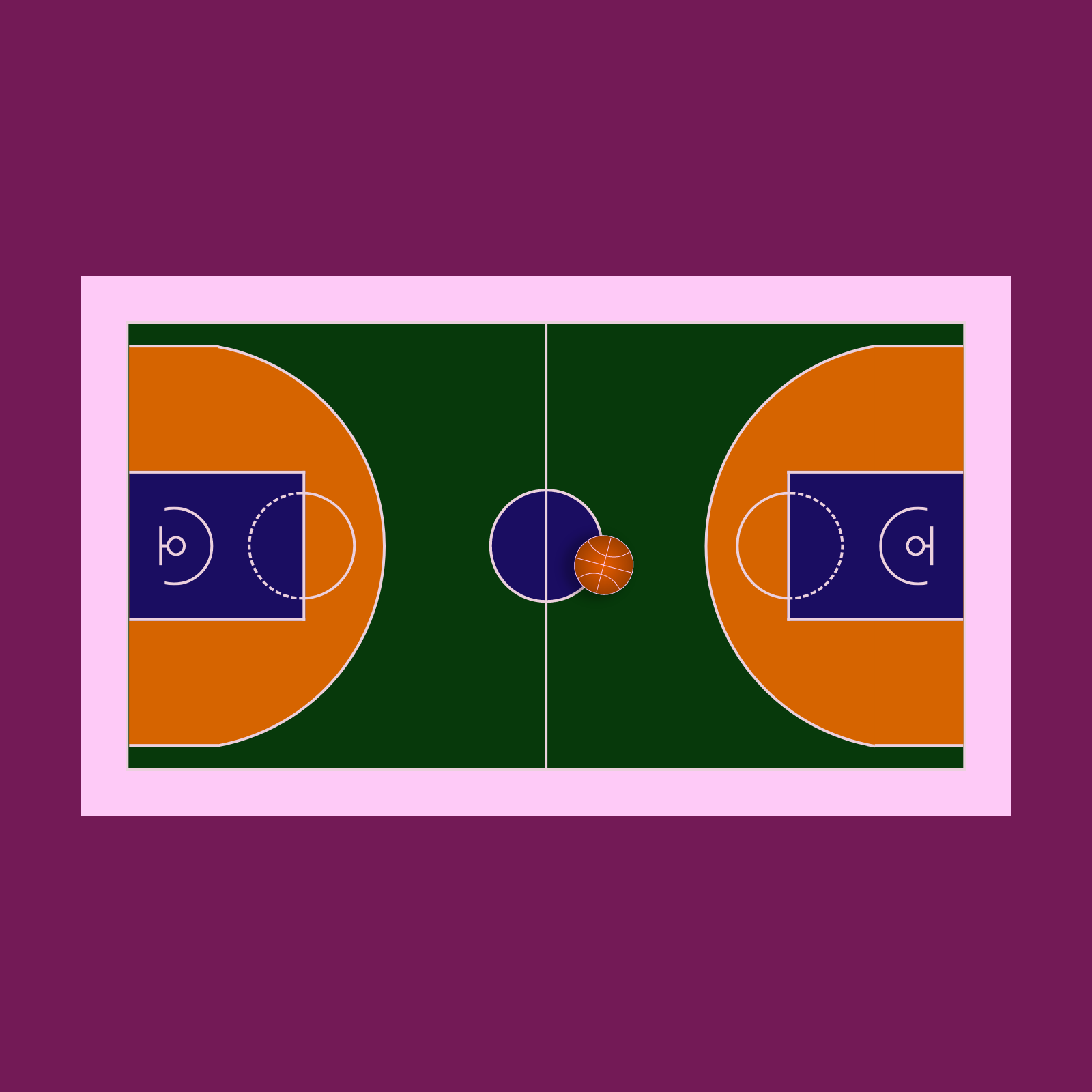 BasketBall Court Colorized. #4 static token preview