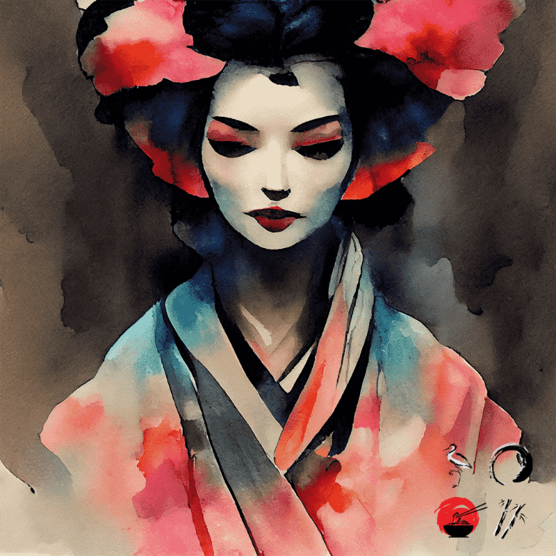 Black Rose and Geisha #9 static token preview