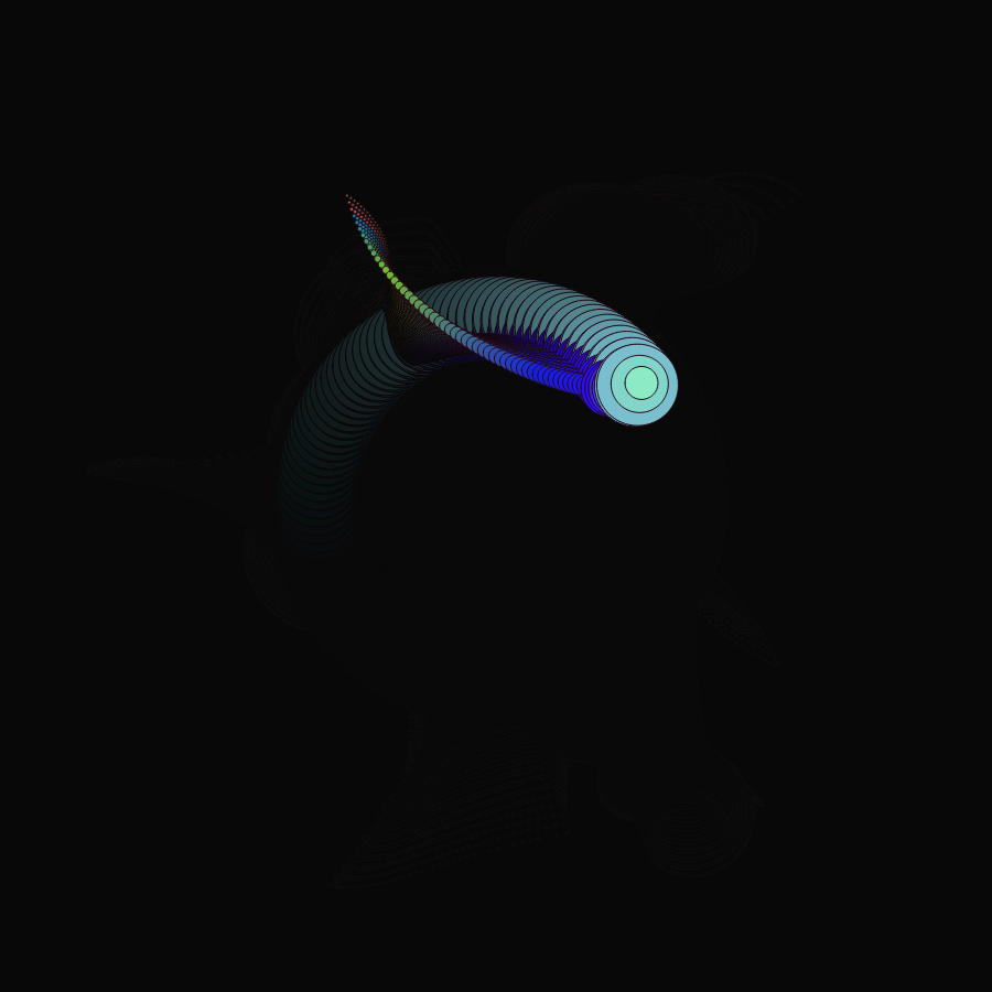 Warping Wobbling Worms #7 static token preview