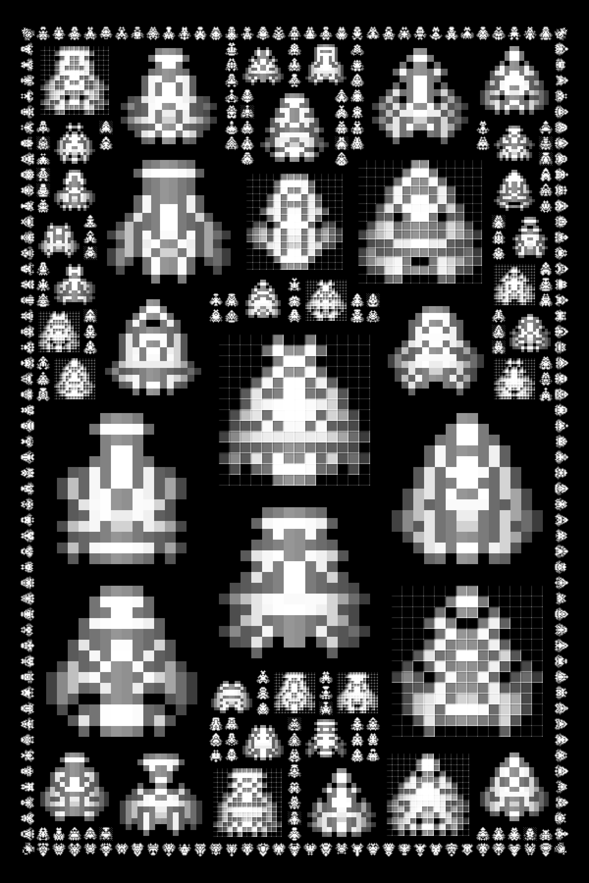 Pixel Spaceships #16 static token preview