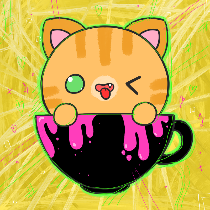Cupkitties #19 static token preview