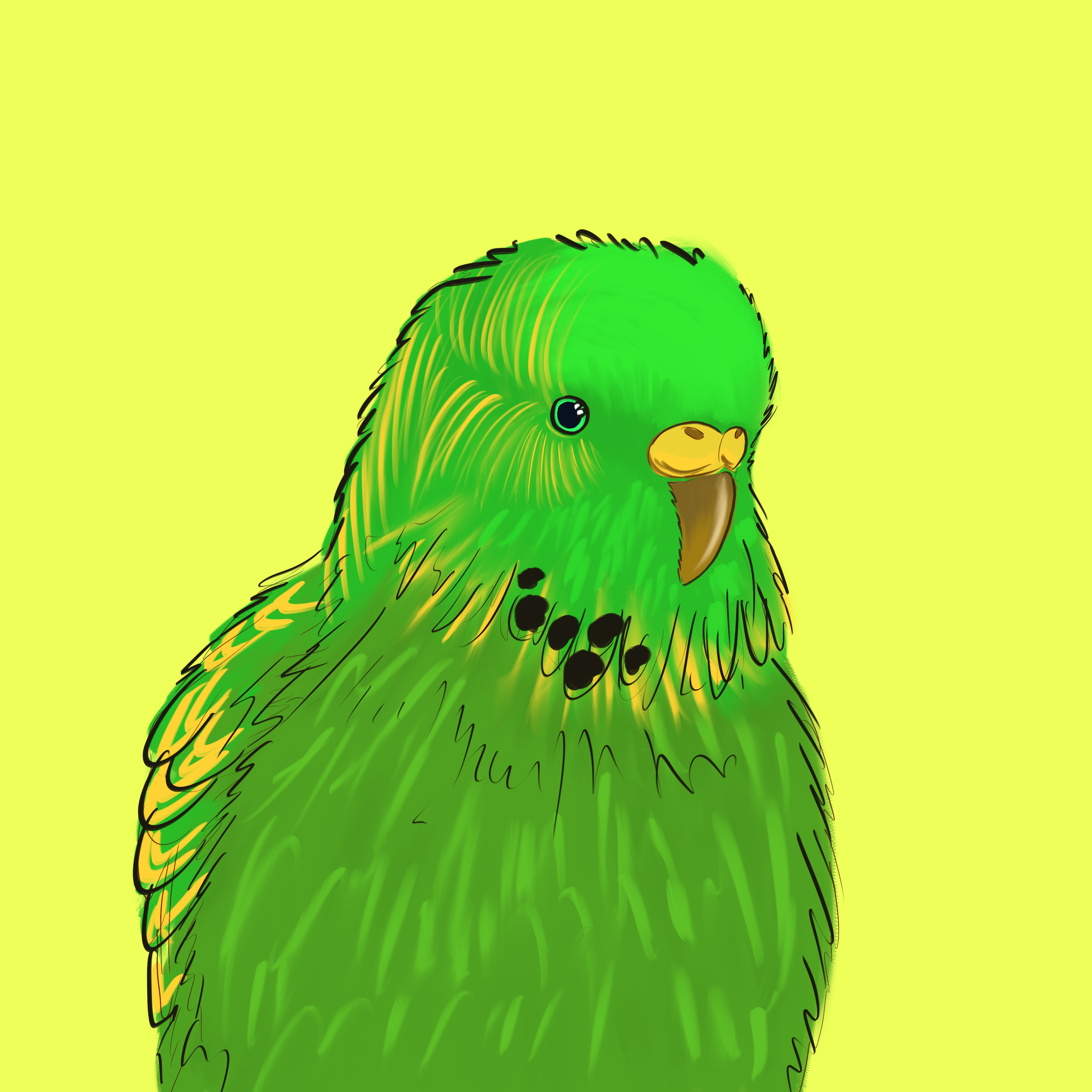 Neon Parrot #11 static token preview