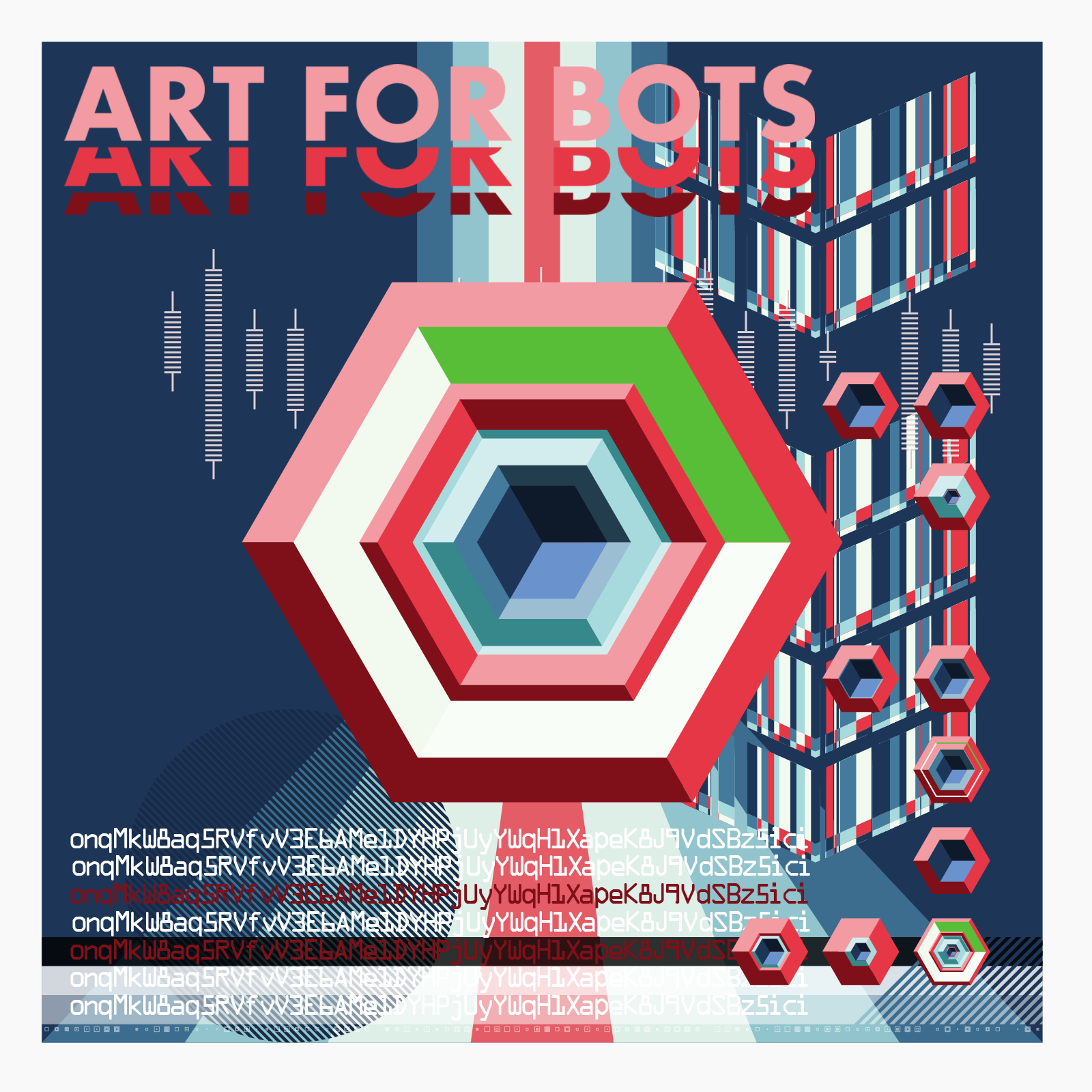 Hexagones - Art forBots forHumans forPrint #2 static token preview