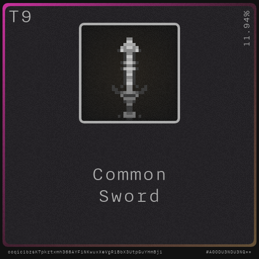 Gear for your quests - Sword #3 static token preview