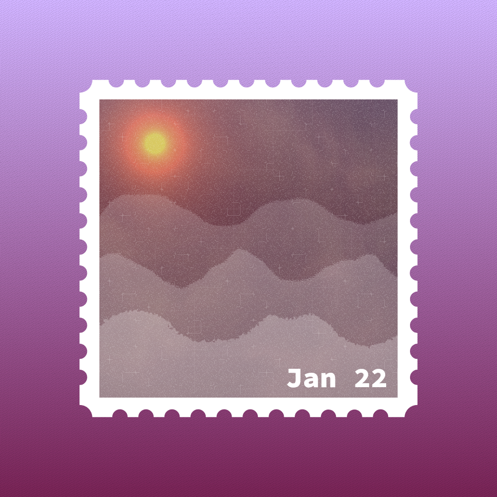 January 2022 stamp #24 static token preview