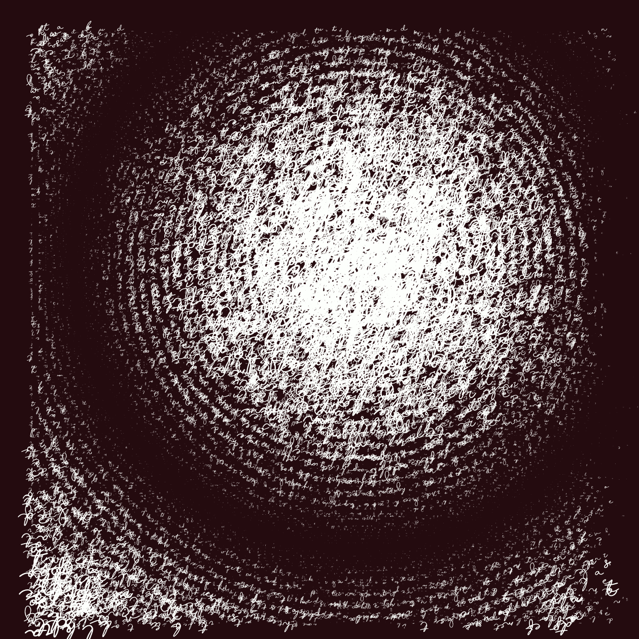 Asemic Writing 1o1 #3 static token preview