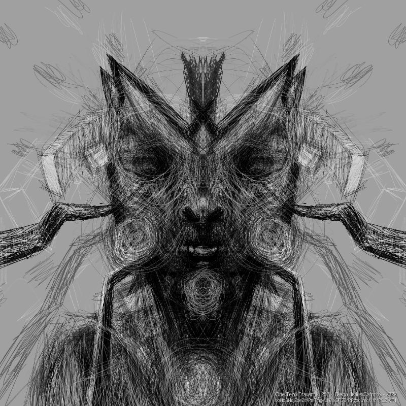 One Tezo Drawings_257+ #21 static token preview