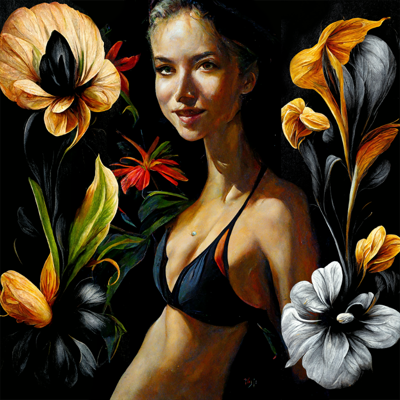 Girl and Flower #2 #9 static token preview