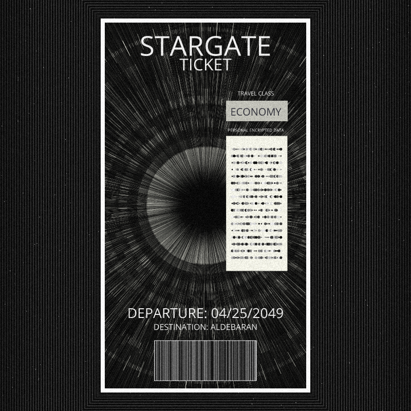 Stargate Ticket #14 static token preview