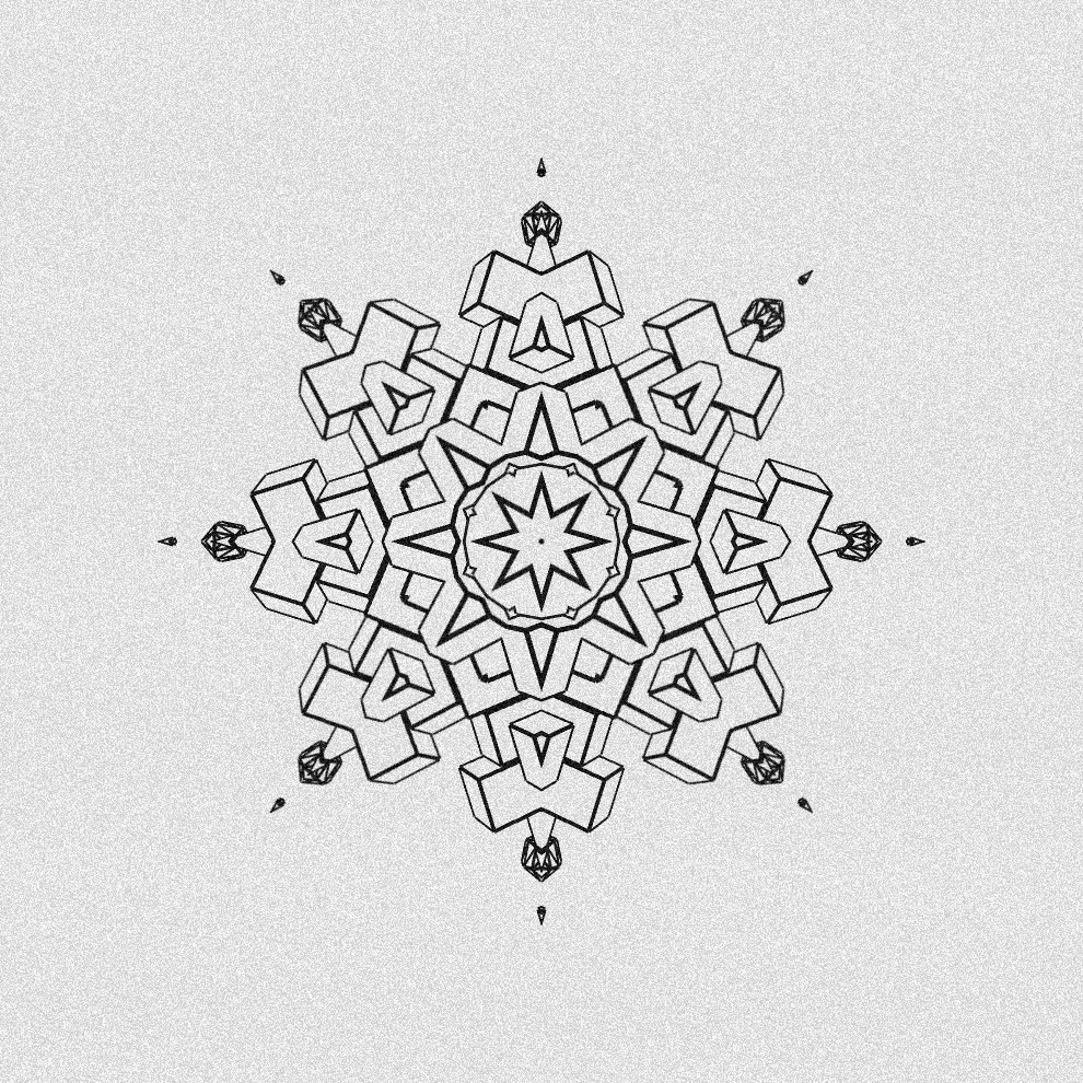 Monochrome Kaleido #33 static token preview
