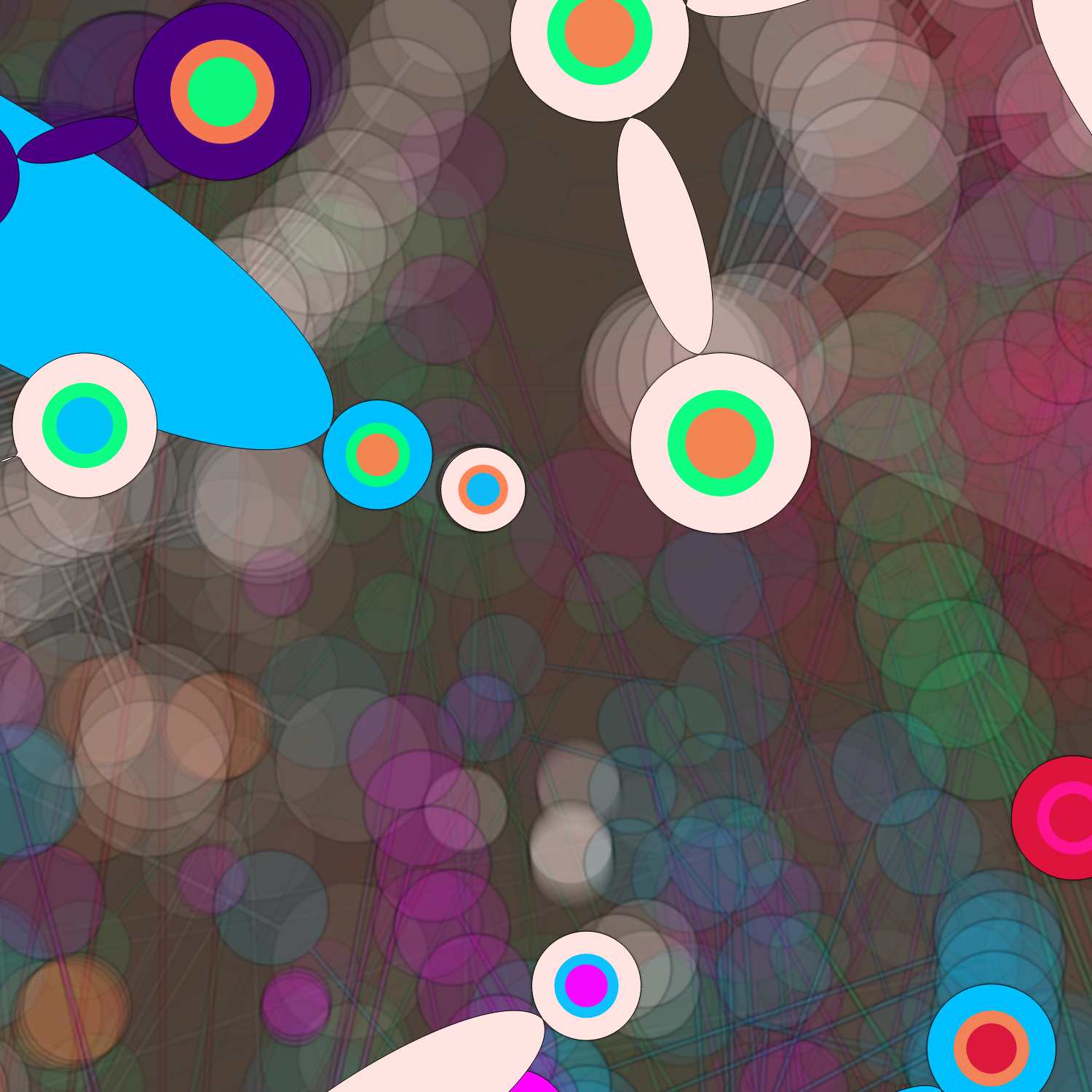 Geometric colorful shapes #2 static token preview