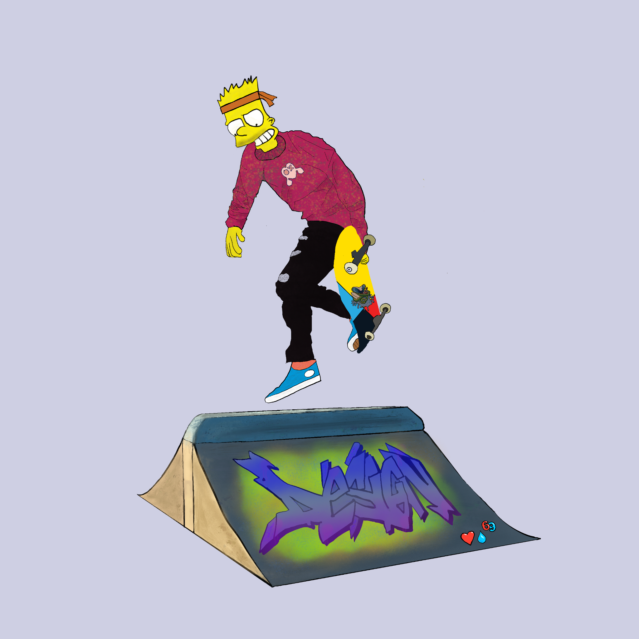 Thrashin' Springfield #10 static token preview