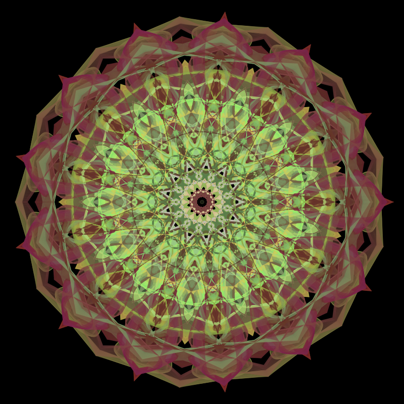 Morphing Mandala - #fxhashturnsone charity #13 static token preview