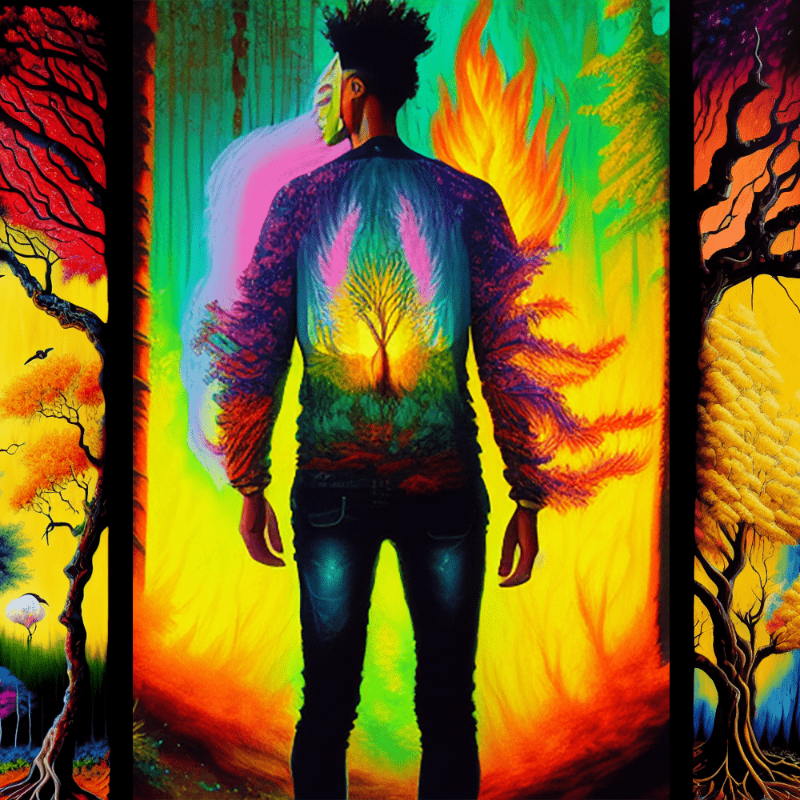 AI Psychedelic Trees #3 static token preview