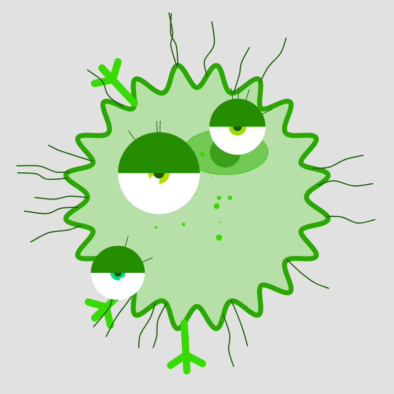 Virus generative #18 static token preview