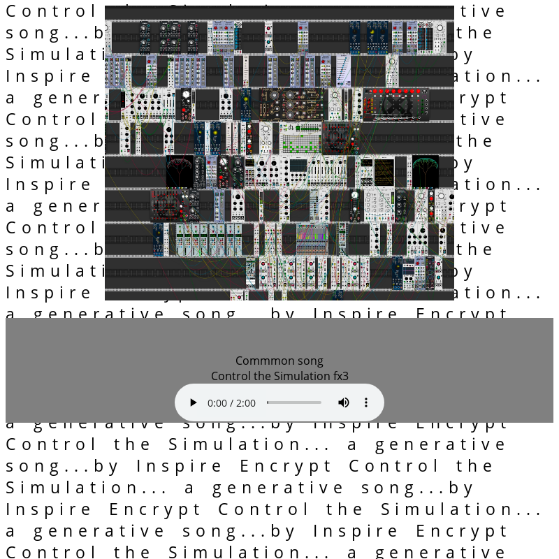 Control the Simulation generative music #13 static token preview