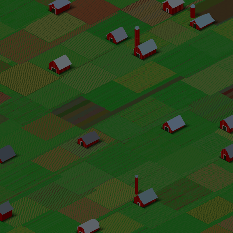 RED FARMS IN A QUIET COUNTY #10 static token preview