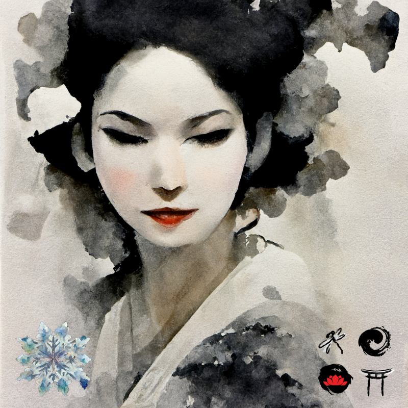 Winter Geisha #3 static token preview