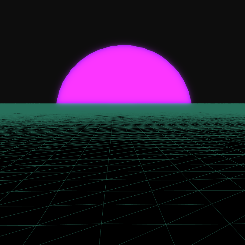 Generative Retrowave Field #21 static token preview