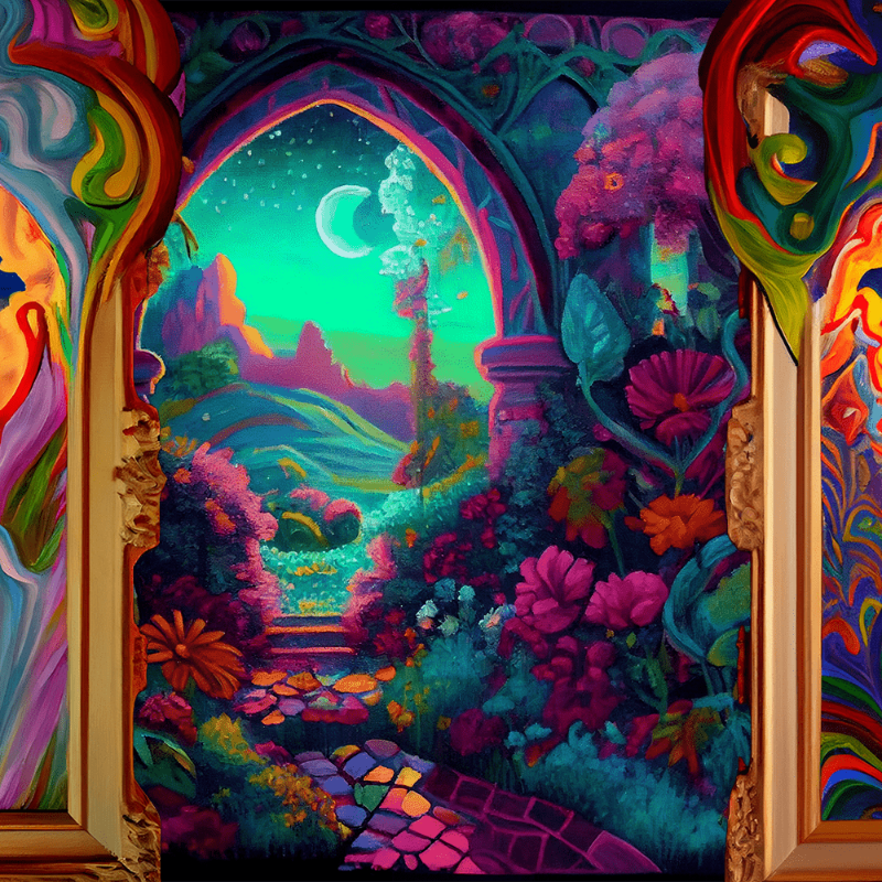 AI Psychedelic Garden #2 static token preview