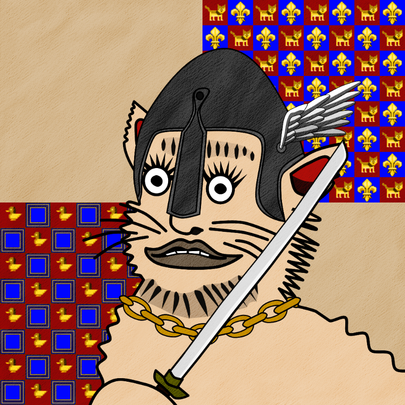 Famous Medieval Cat #16 static token preview