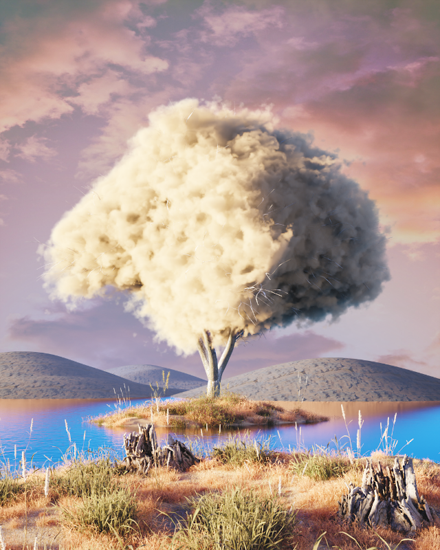 Cloudy desert #5 static token preview