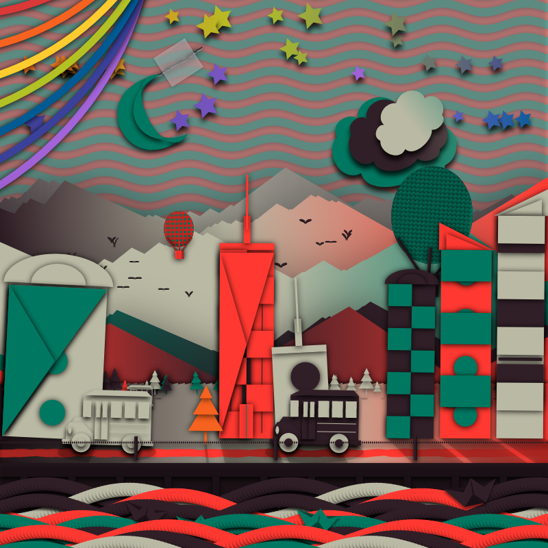 Paper Art 2.5D #14 static token preview