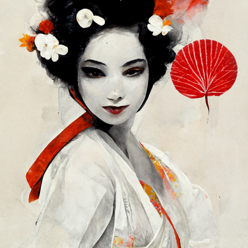 White Geisha #3 static token preview