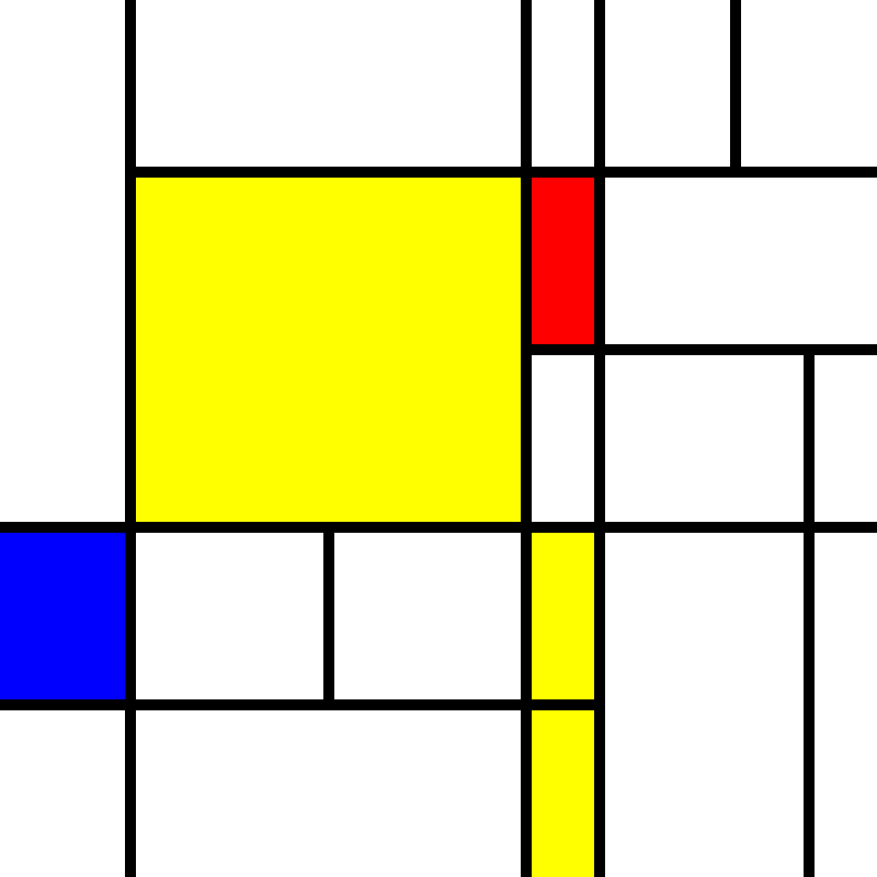 compositioninredblueandyellow.art, (NFT) #19 static token preview