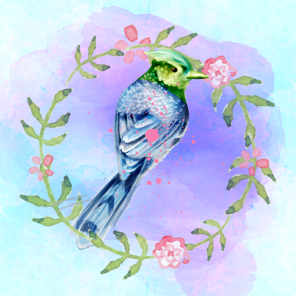 Random Colorful Birds #1 static token preview