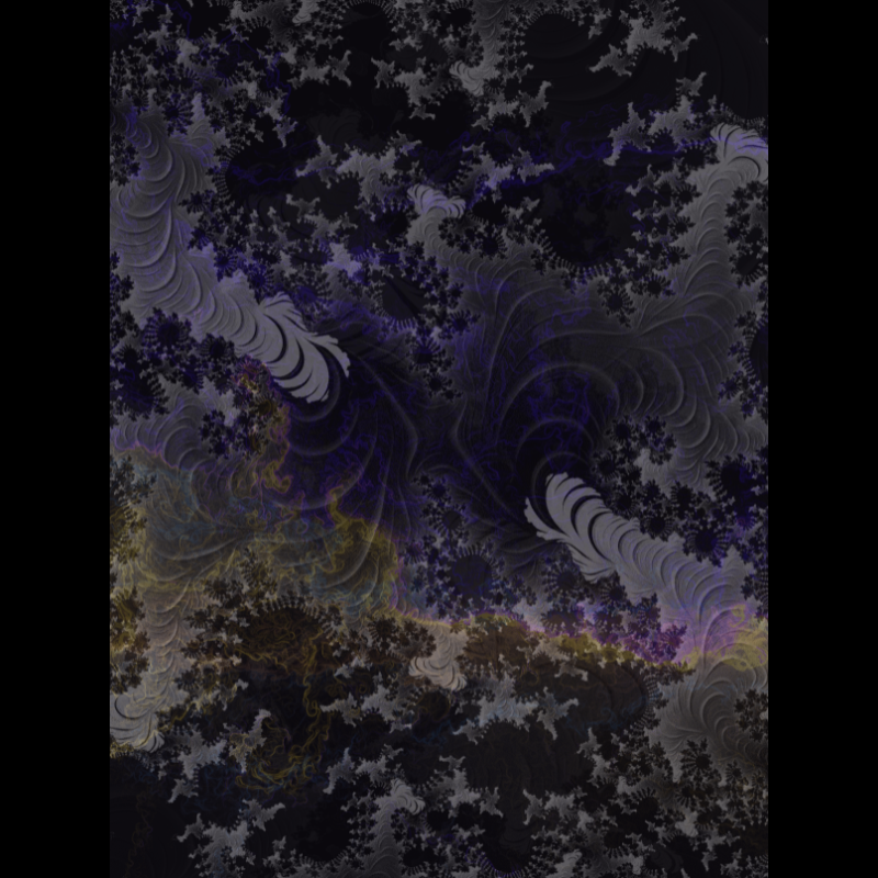 monochrome nebular fractal #2 static token preview