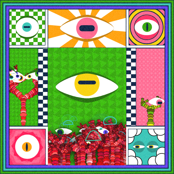 Zebra's Mirror #1 [p5.js] #24 static token preview