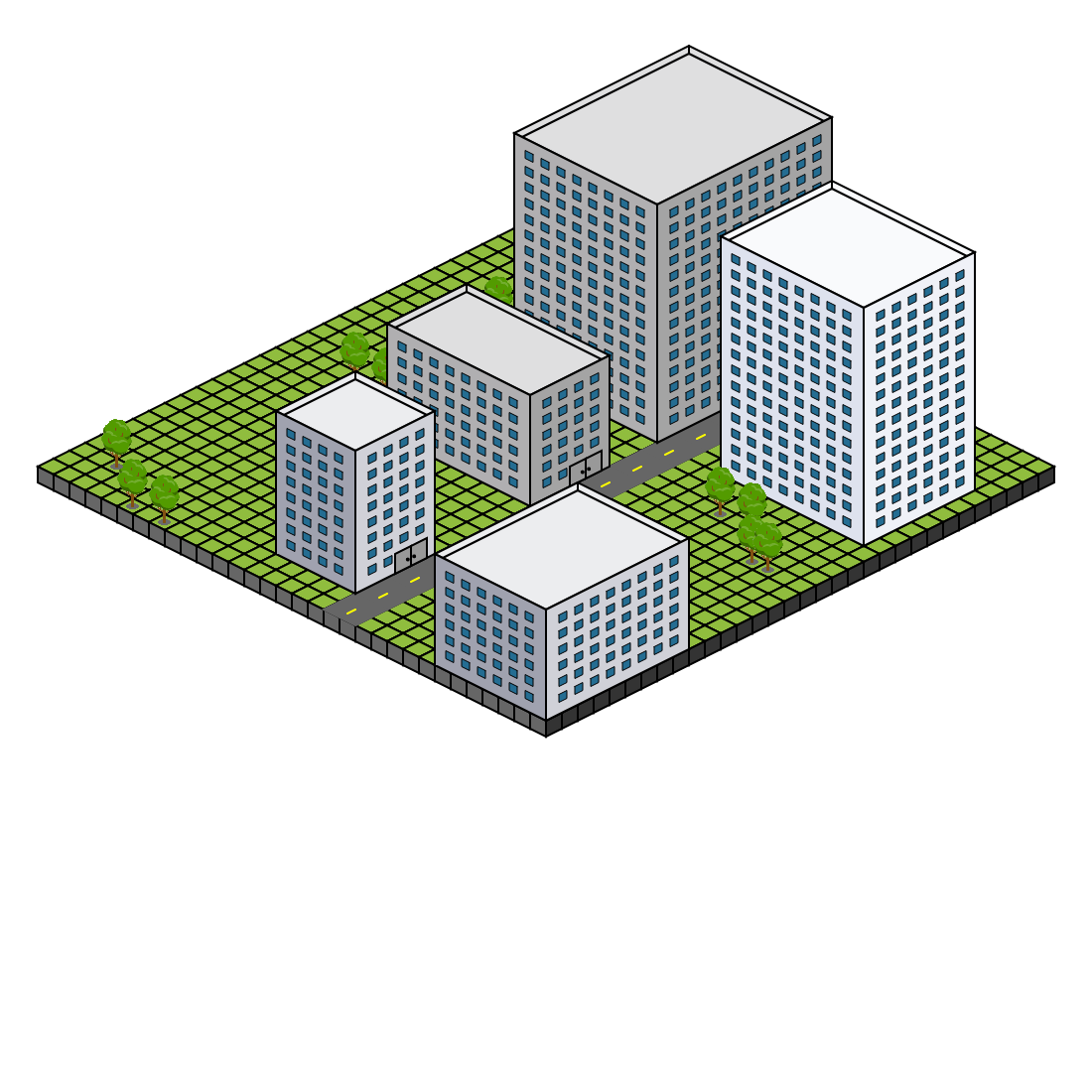 Isometric City Block #1 static token preview