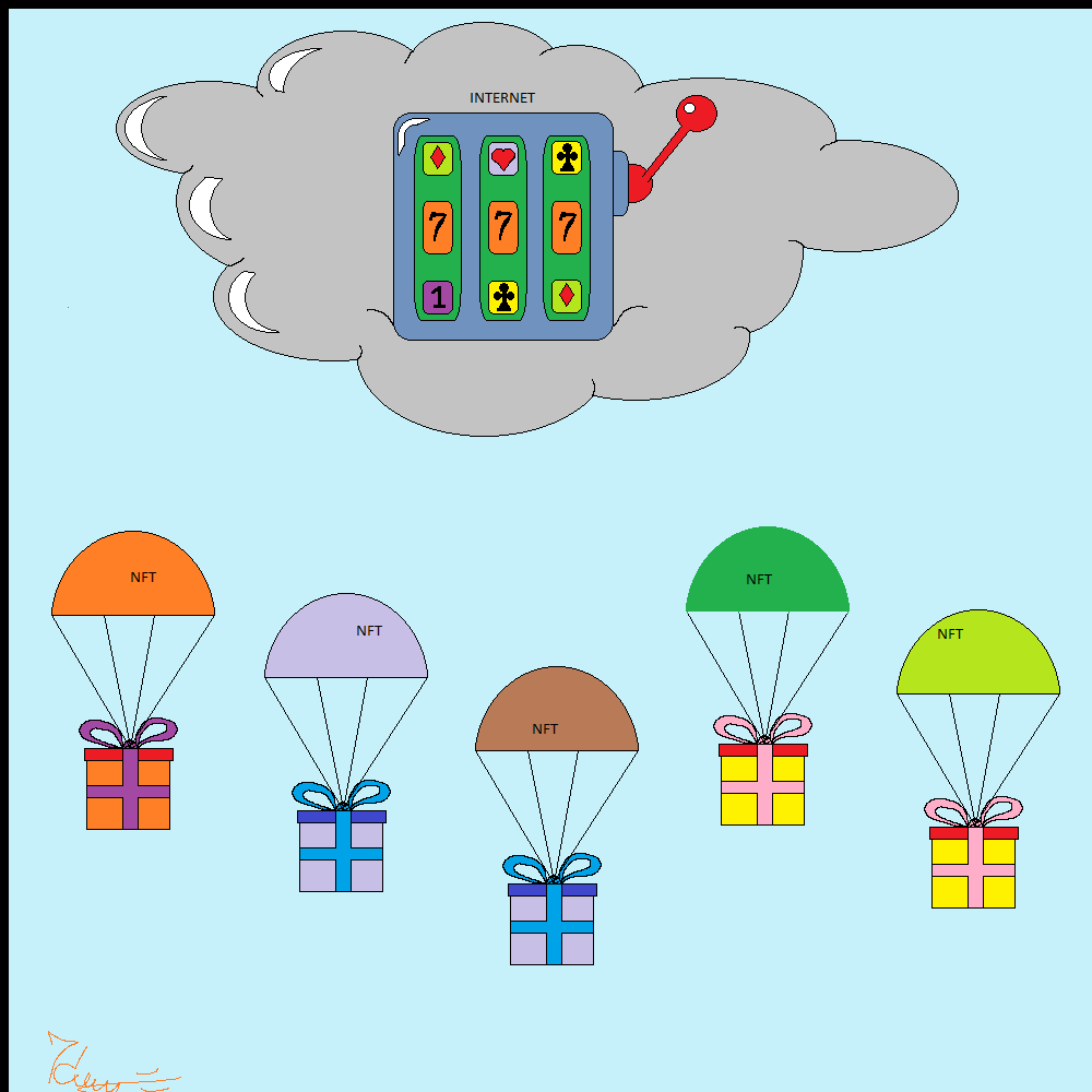 Rain of NFT airdrops #6 static token preview
