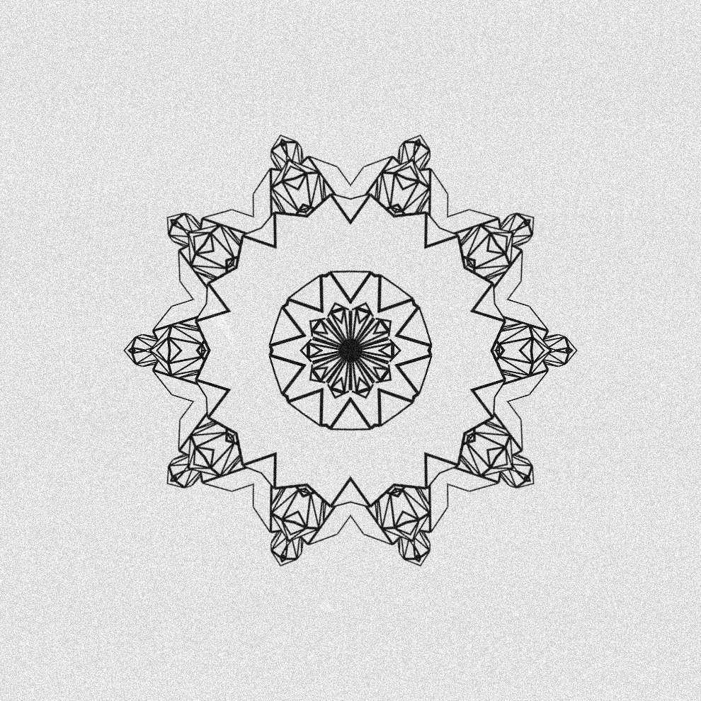 Monochrome Kaleido #174 static token preview