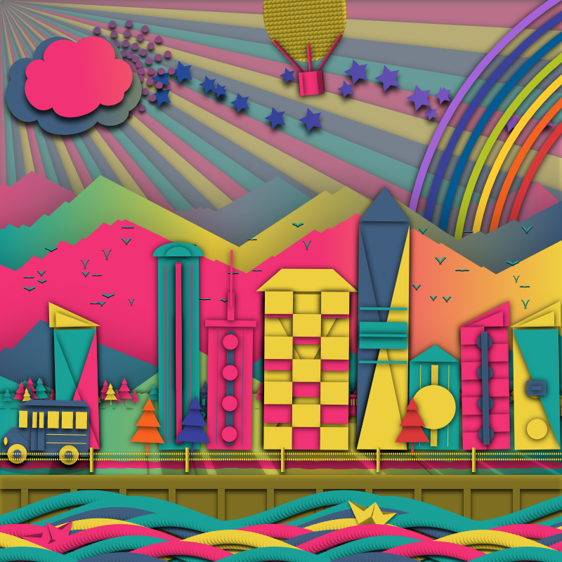 Paper Art 2.5D #7 static token preview