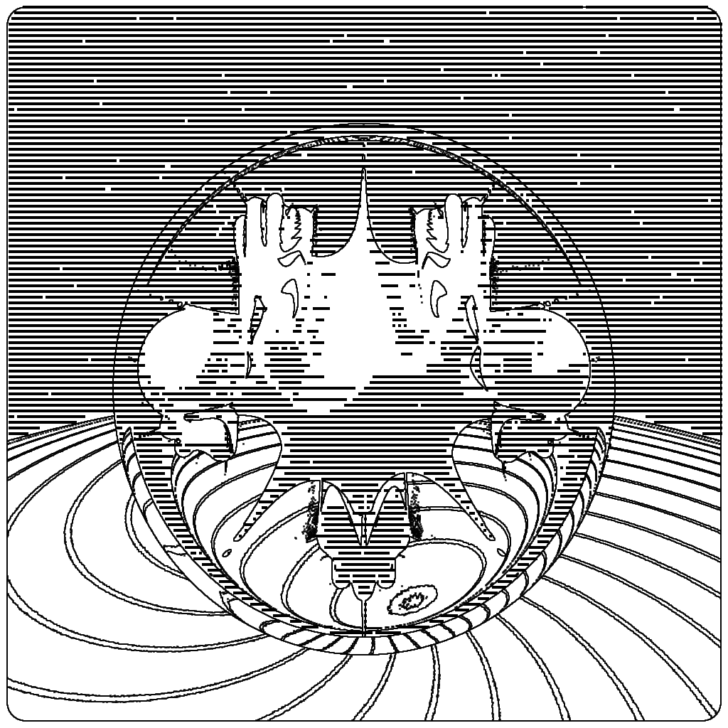 LL21 Mac Plus Fractal-in-a-Globe #5 static token preview
