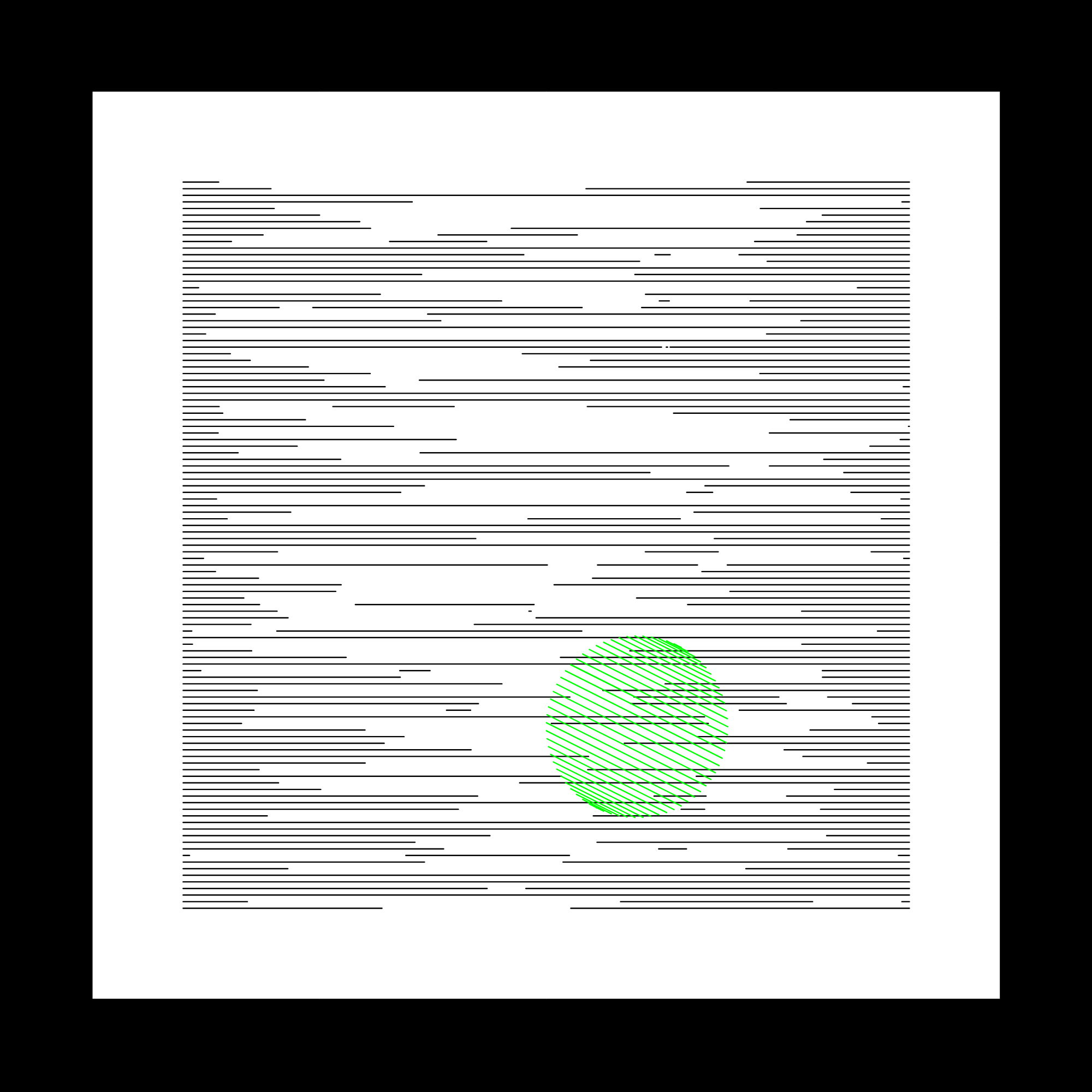 111 lignes horizontales et un rond #7 static token preview
