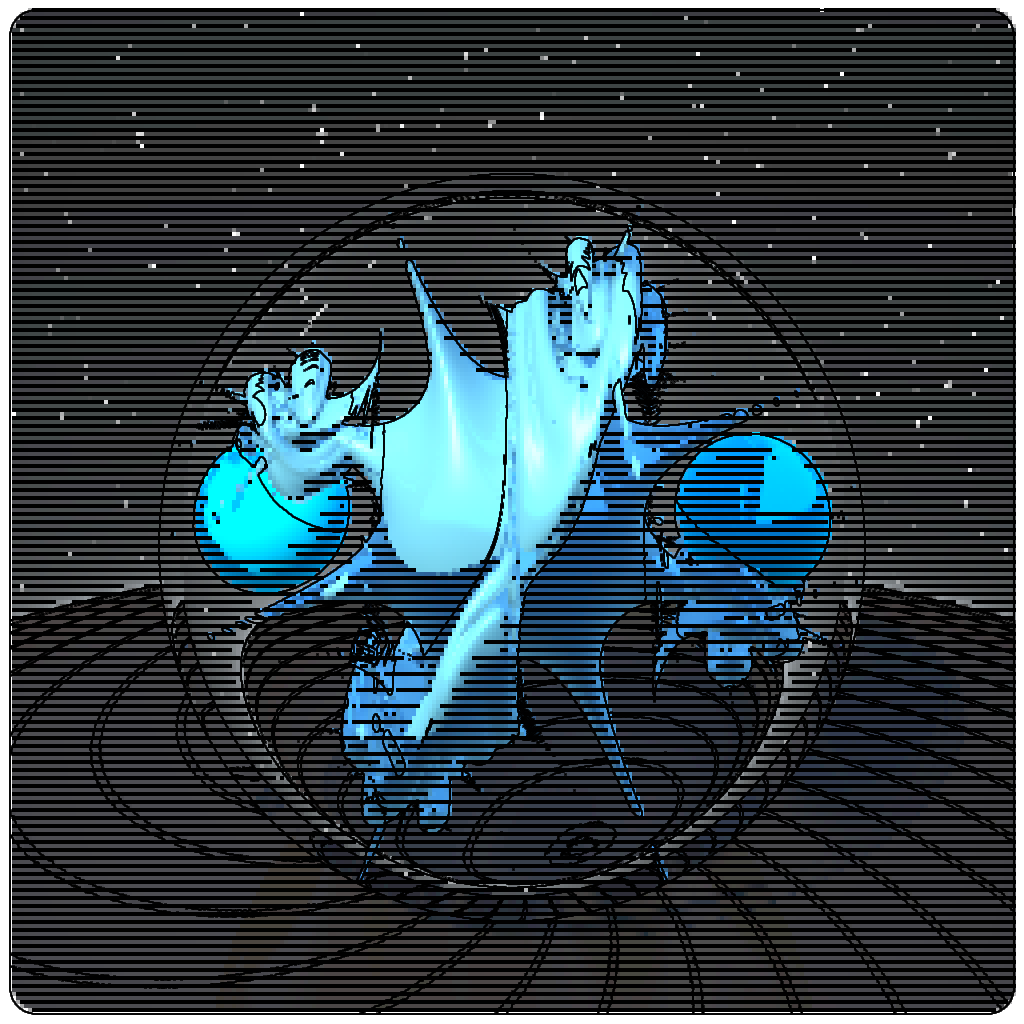 LL21 Mac Plus Fractal-in-a-Globe #22 static token preview