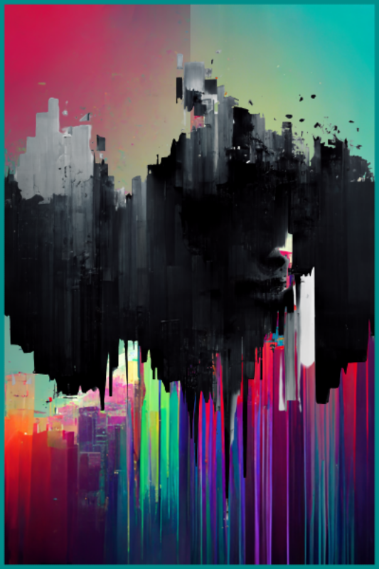 Glitched #22 static token preview