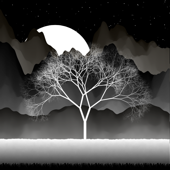 B&W Landscape #8 static token preview