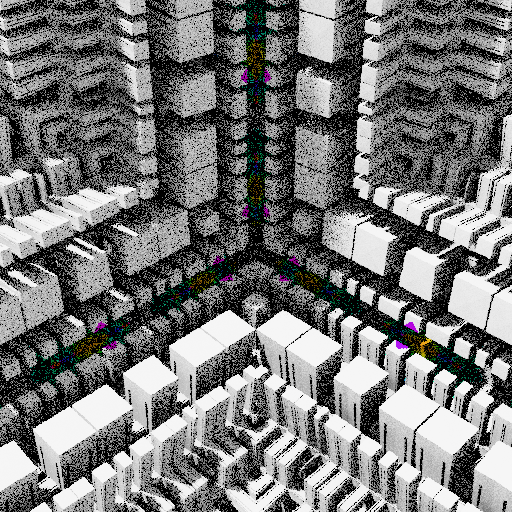 Colorful, warped cubic sponge forms #21 static token preview